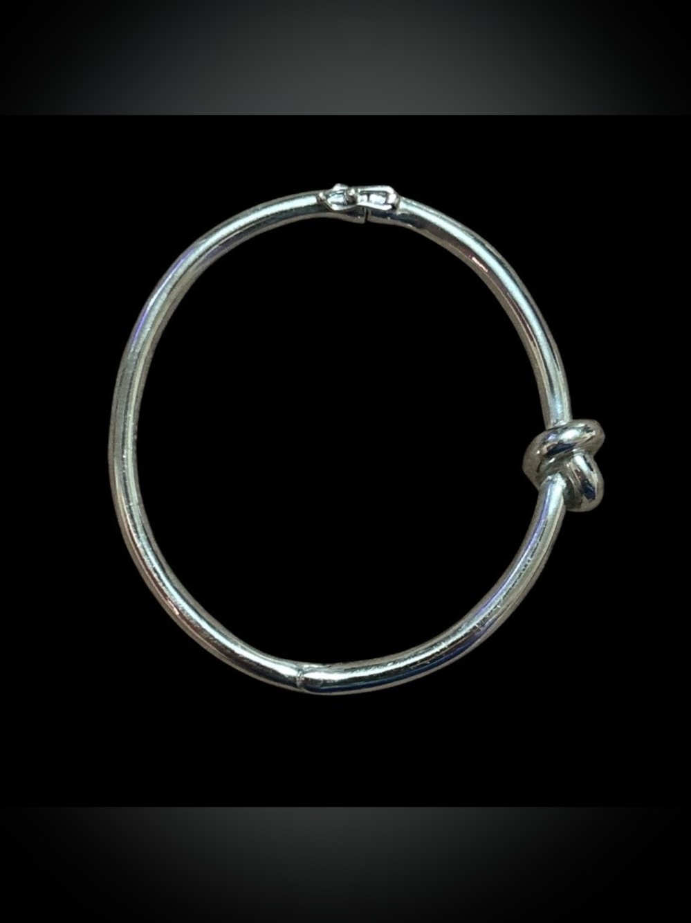 Kate Spade Silver Knot Accent Bangle Bracelet - Picture 5 of 8